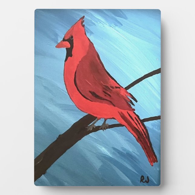 Red Cardinal  Plaque (Front)