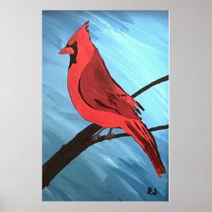 Red Cardinal  Poster
