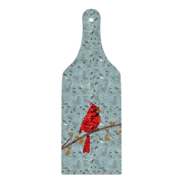 Red Cardinal , the bird of Christmas Cutting Board (Front)