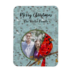 Red Cardinal , the bird of Christmas Magnet