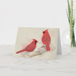 Red Cardinals Card