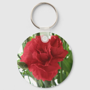 Red Carnation Keychain