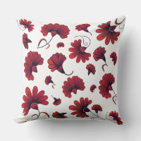 Red Carnation Vector Pattern Flower
