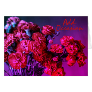 Red Carnations, Any Occasion Greeting Card