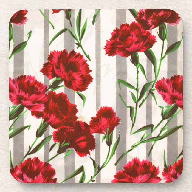 red carnations in the wild coaster (Front)