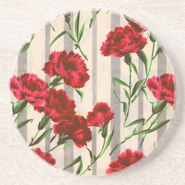 red carnations in the wild coaster (Front)