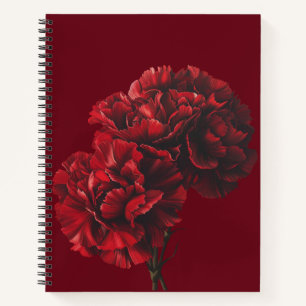 Red Carnations Notebook