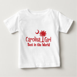 Red Carolina Girl Best in the World Baby T-Shirt