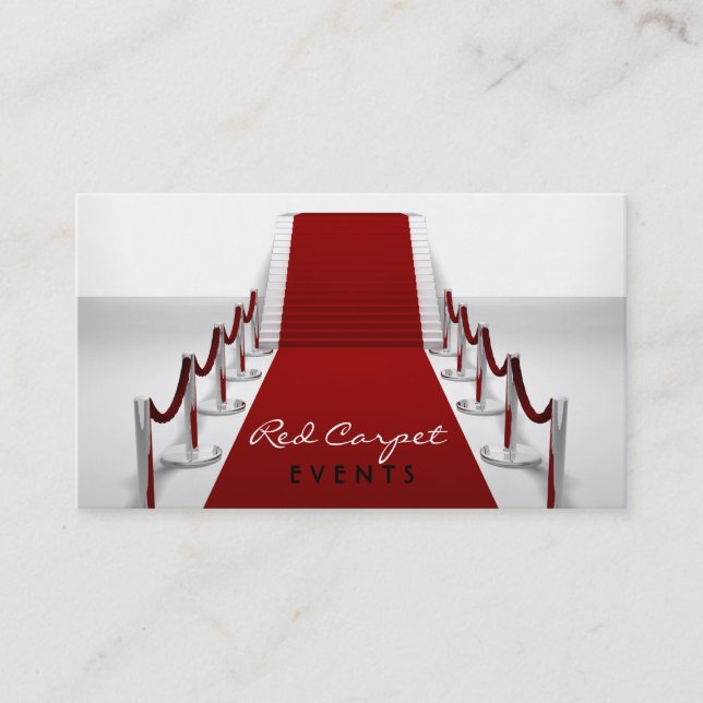 Red Carpet Business Card (Front)
