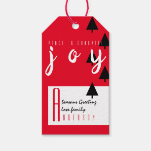 Red Carpet by LeahG - Seasonal Holiday Greetings Gift Tags