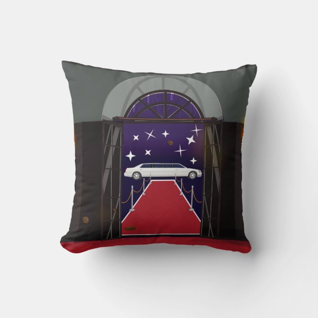 Red Carpet Celebrity Limo Cushion (Front)