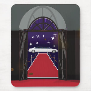 Red Carpet Celebrity Limo Mouse Pad