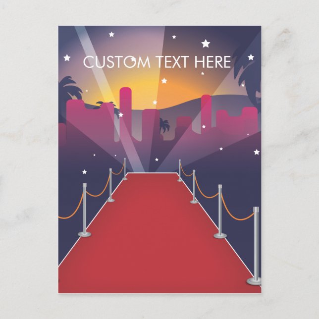 Red Carpet Celebrity Postcard (Front)