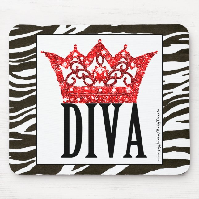 Red Carpet Diva Mousepad (Front)
