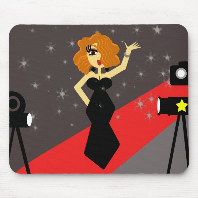 Red Carpet Diva Mousepad (Front)