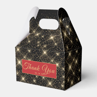 Red Carpet Gold Dust Party Favour Box