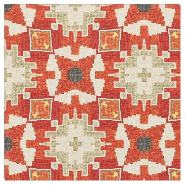 Red carpet pattern #1 fabric (Close Up)