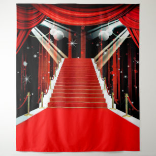 Red Carpet Photo Backdrop  Tapestry