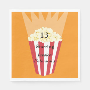 Red Carpet Premiere Birthday glamourous Movie Part Napkin