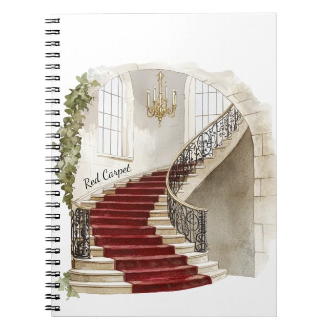 Red Carpet Stairs Notebook (Front)