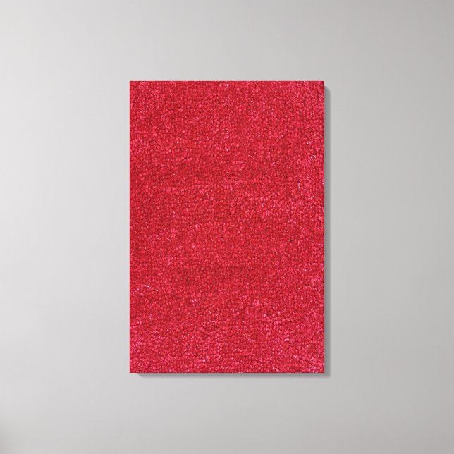 Red carpet texture canvas print (Front)