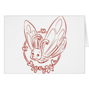 Red Cartoon Butterfly