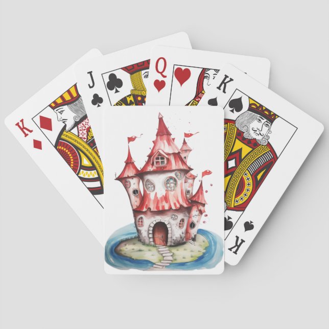 Red Castle Playing Cards (Back)