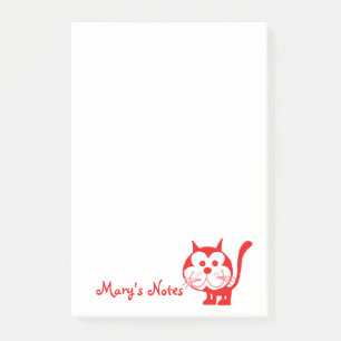 Red Cat Post-It Notes