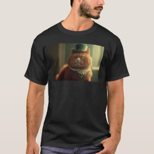 Red Cat wearing for celebrating St Patrics Day T-Shirt