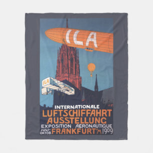 Red Cathedral - 1st Aeronautical Exposition Fleece Blanket
