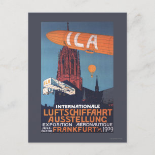 Red Cathedral - 1st Aeronautical Exposition Postcard