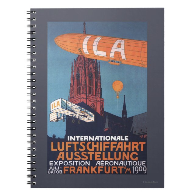 Red Cathedral - 1st Aeronautical Exposition Spiral Notebook (Front)