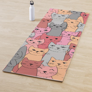 Red Cats Design Yoga Mat
