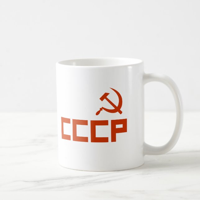 Red CCCP Hammer and Sickle Coffee Mug (Right)