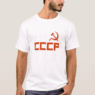 Red CCCP Hammer and Sickle T-Shirt