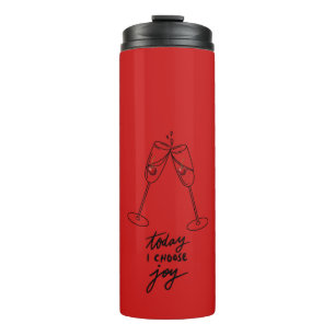 Red Celebration Party Gift Champagne Toast Tumbler