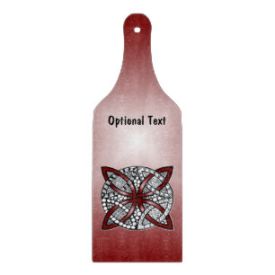 Red Celtic Knot Original Artwork Cutting Board