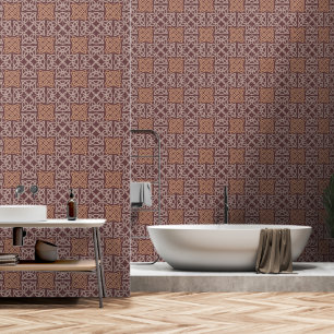 Red Celtic Knot Pattern Wallpaper