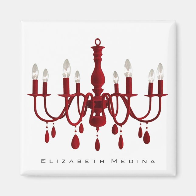 Red Chandelier ~ Magnet (Front)