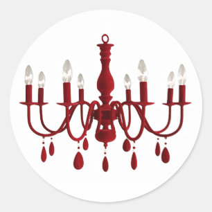Red Chandelier ~ Stickers