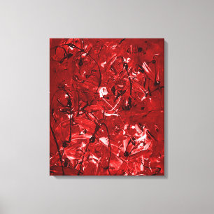 Red Chaos Canvas Print