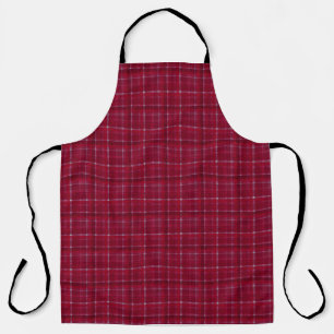 Red Checkered Tartan Apron