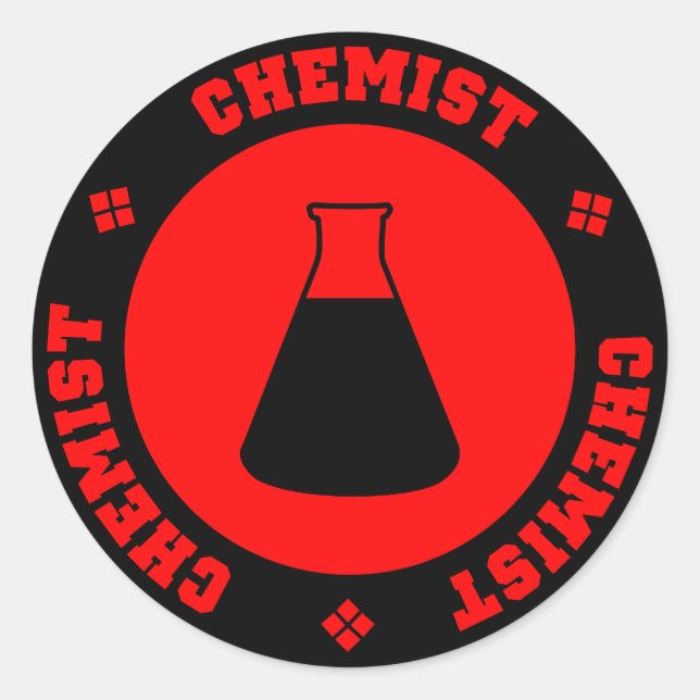 Red Chemist Sticker (Front)