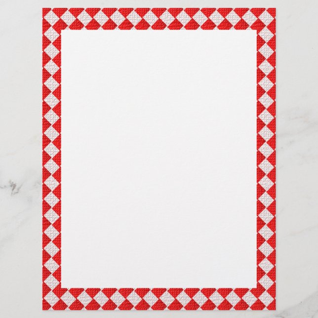 Red Chequered Picnic Tablecloth Background Flyer (Front)