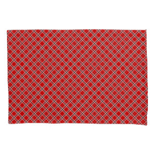 Red chequered pillowcase