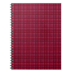 Red Chequered Tartan Notebook
