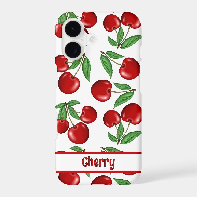 Red Cherries All Over Pattern Personalised (Back)