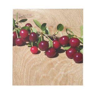 red cherries notepad