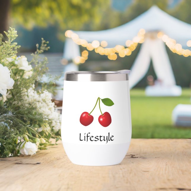 Red Cherries on White Background Personalised (Wedding)