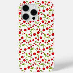 Red Cherries Pattern Cherry iPhone 15 Pro Max Case